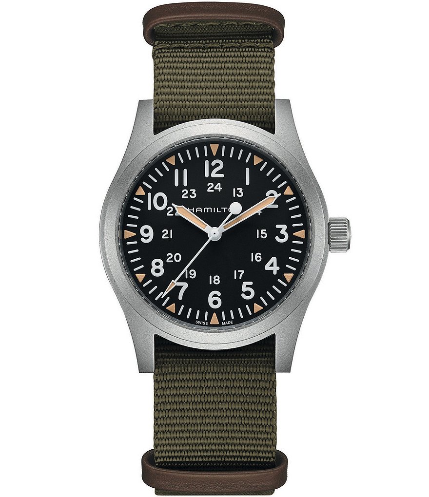 Hamilton Khaki Field Mechanical NATO Strap Bracelet Watch