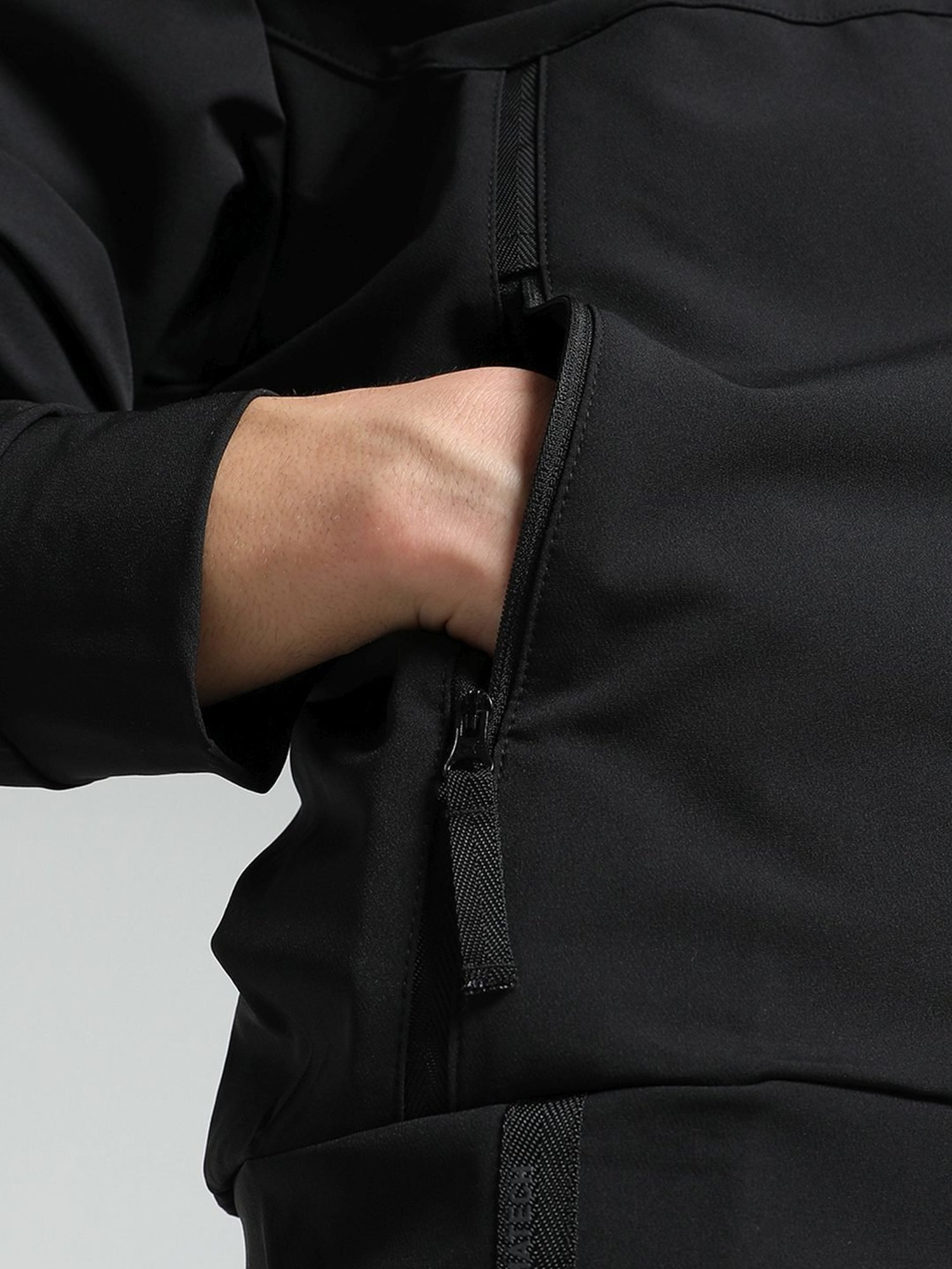 Slowave Teal Regular Fit Sports Hooded Jacket