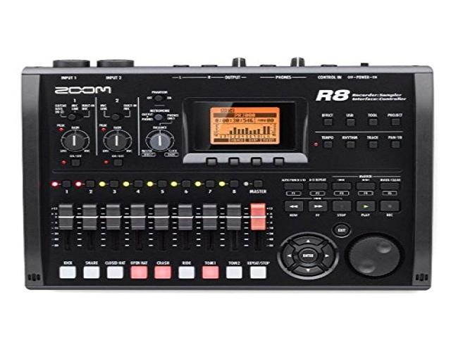 zoom r8 multitrack sd recorder controller and interface