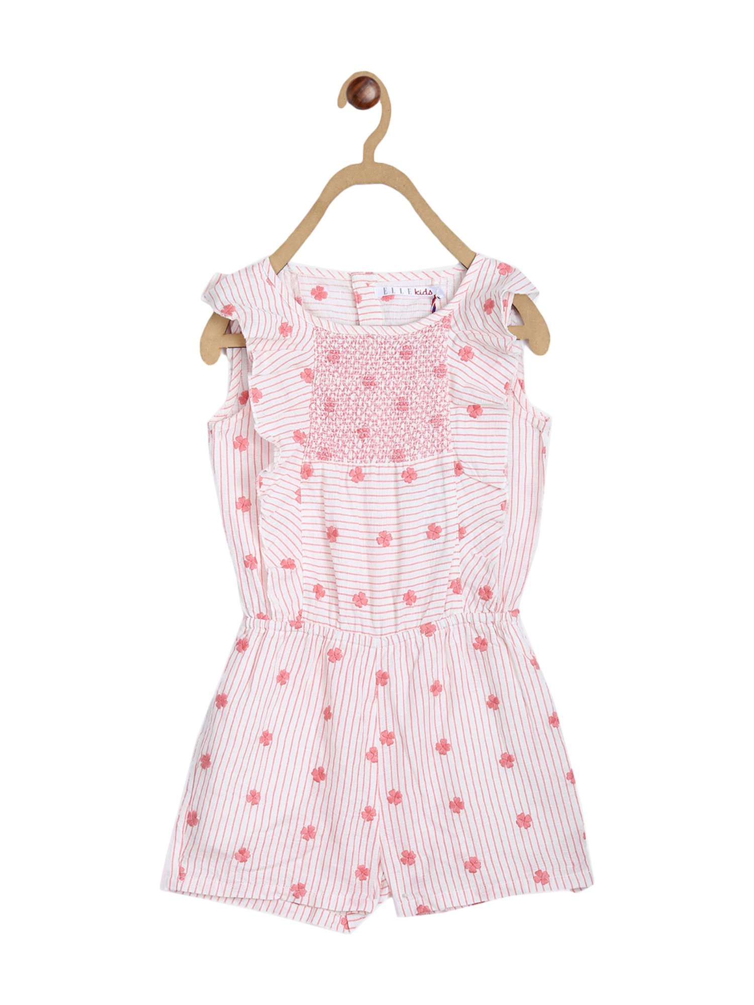 Stylestone Kids Red Printed Jumpsuit