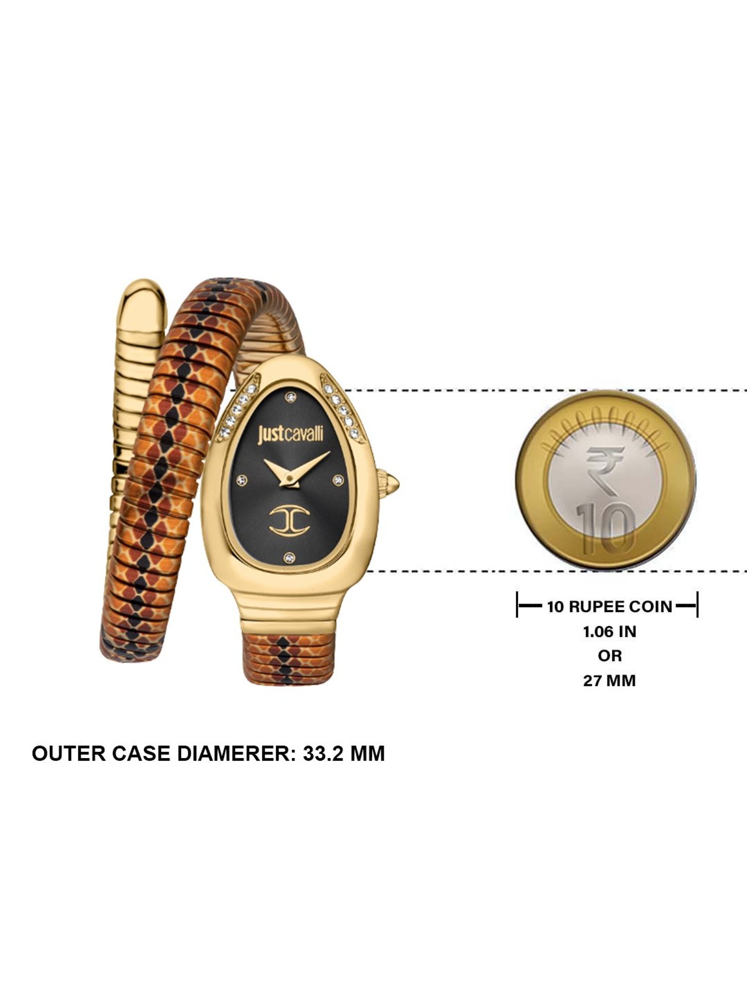 JUST CAVALLI JC1L251M0055 Pelle Solo Analog Watch for Women