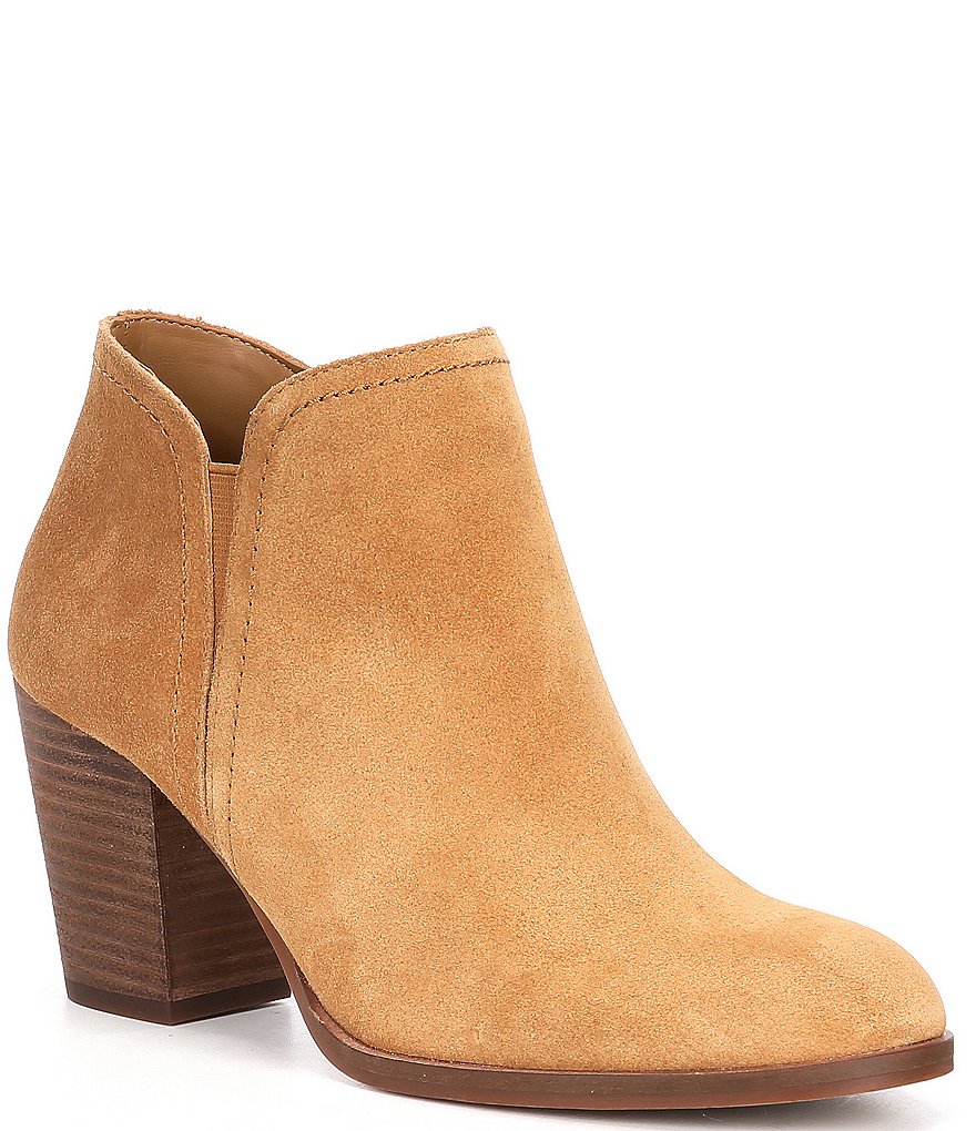 Alex Marie Gleneva Suede Chelsea Block Heel Booties