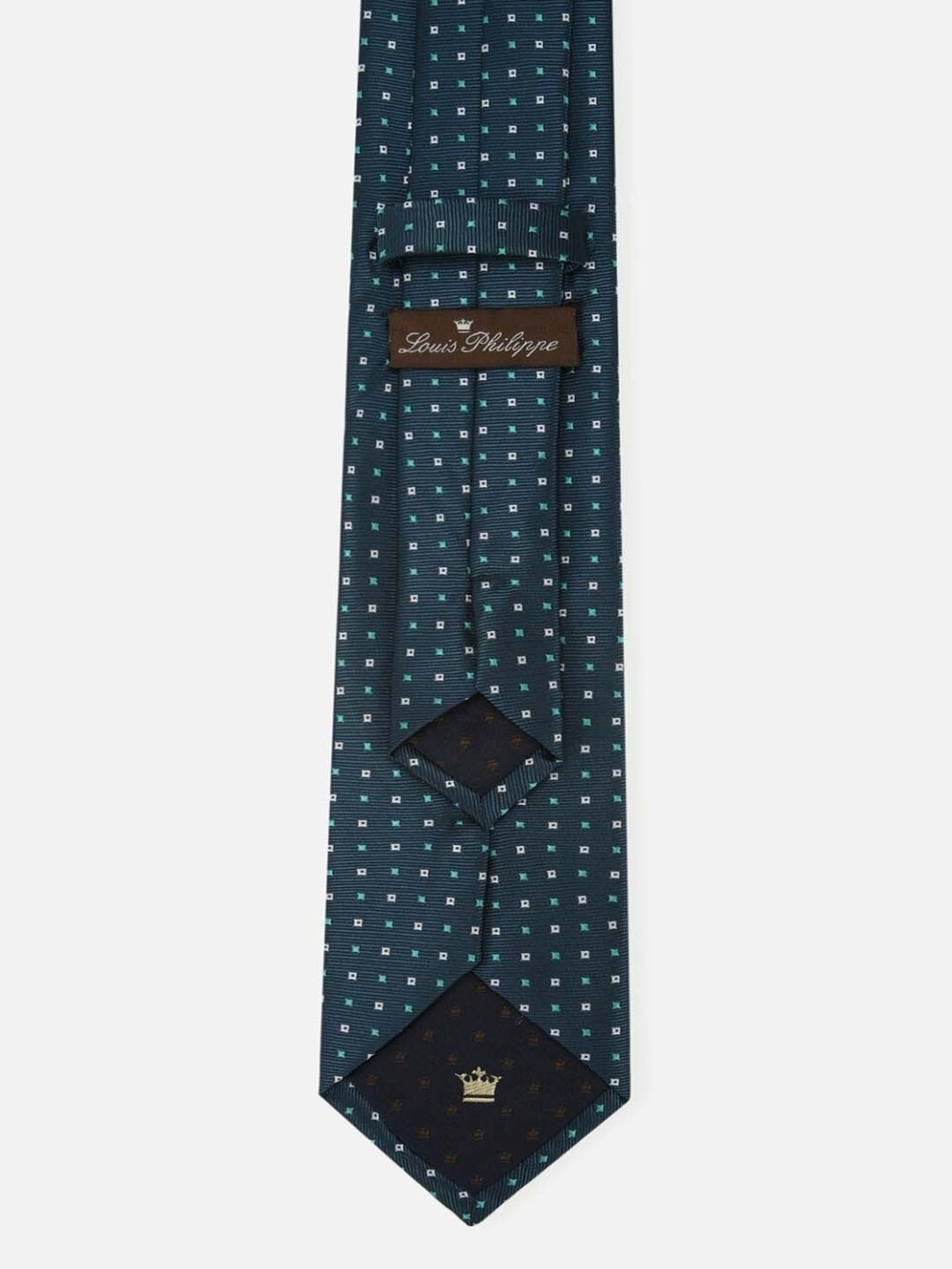 Louis Philippe Green Printed Tie