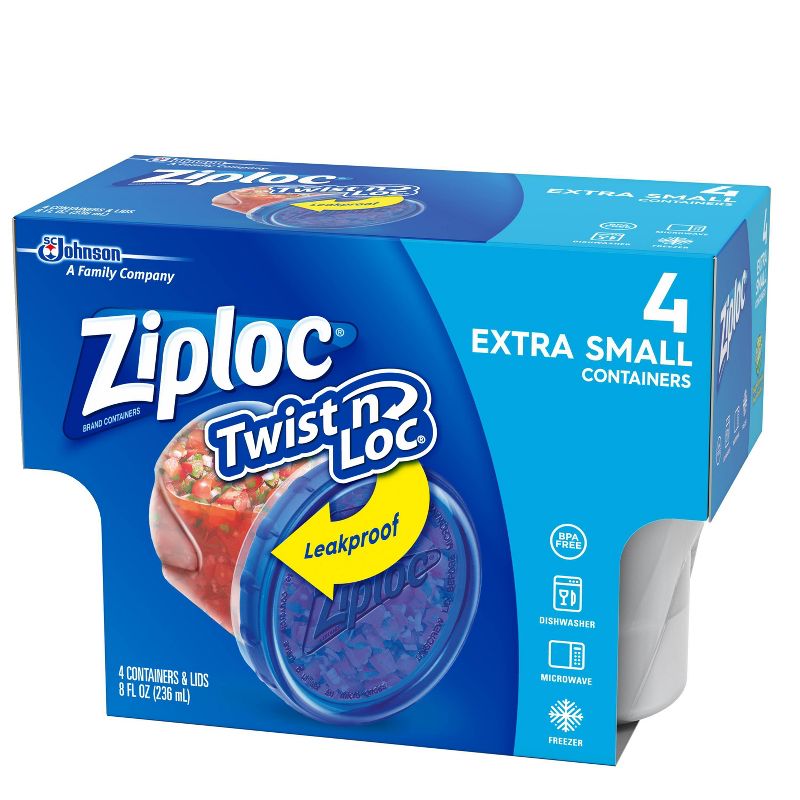 Ziploc Twist 'N Loc Container - 8oz