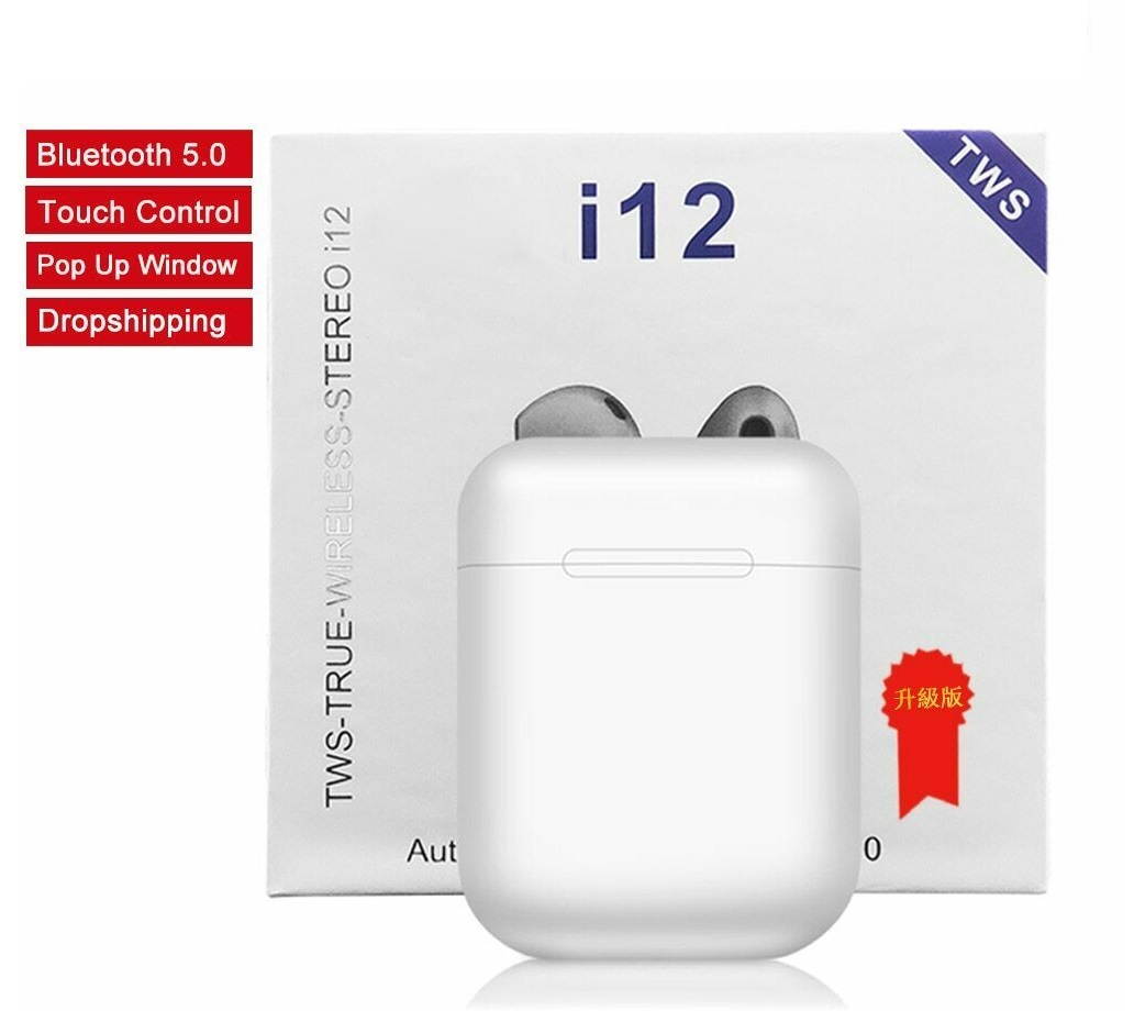 i12 TWS Bluetooth 5.0 Earbuds Wireless Headphones Earphones For iphone Android