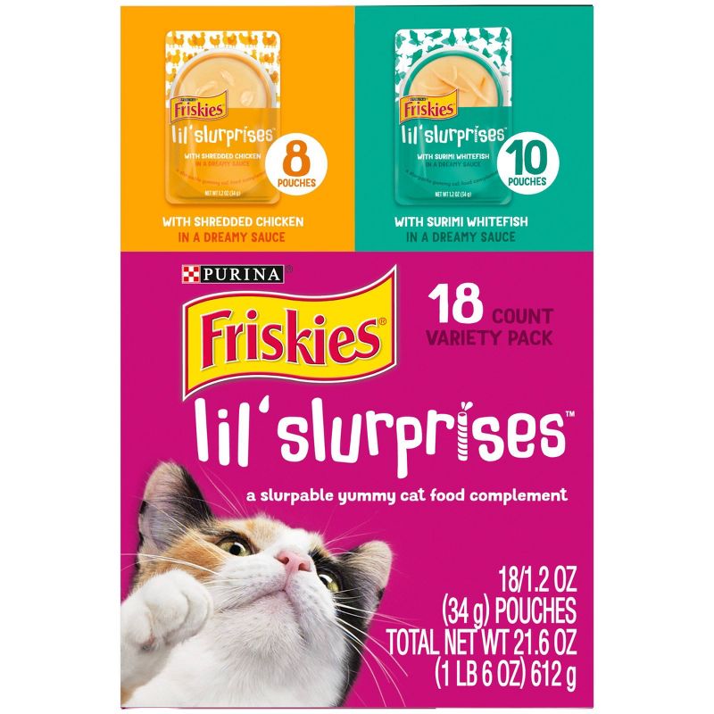 Friskies Lil' Slurprises Compliments Wet Cat Food - 18ct