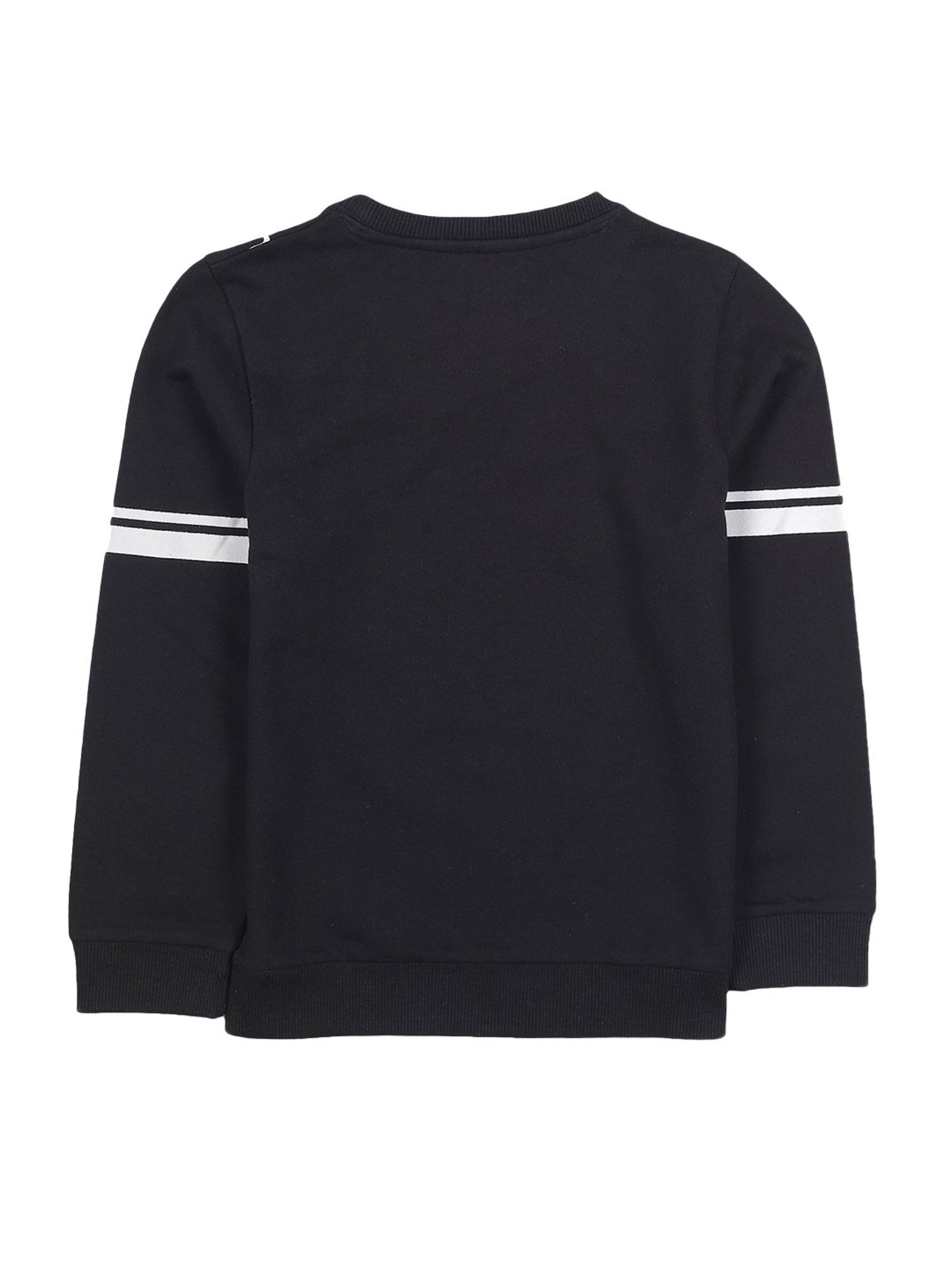 Plum Tree Kids Black Printed Sweatshirt