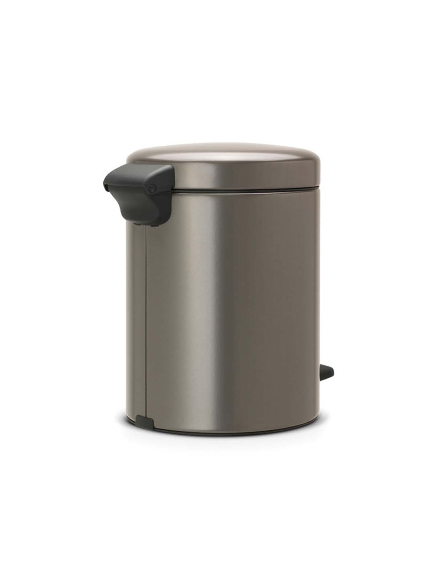 BRABANTIA New Icon Platinum Metal Pedal Dustbin (5 L) - Set of 1