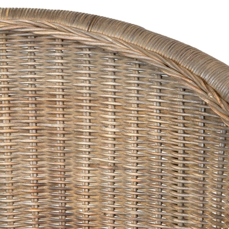 Hollis Rattan Counter Height Barstool Gray - East At Main