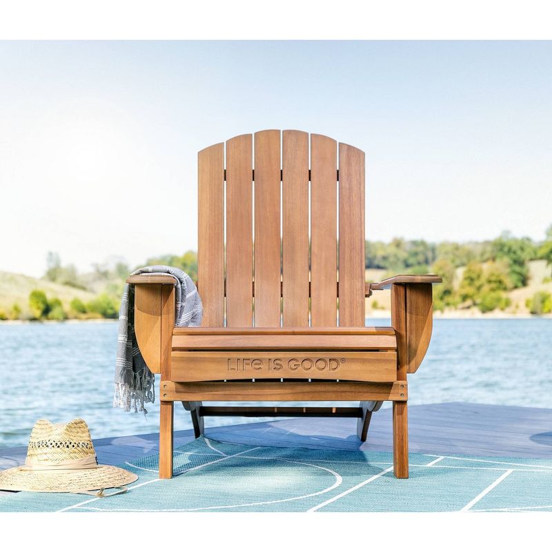 Adirondack Folding Chair Natural - Life is Good