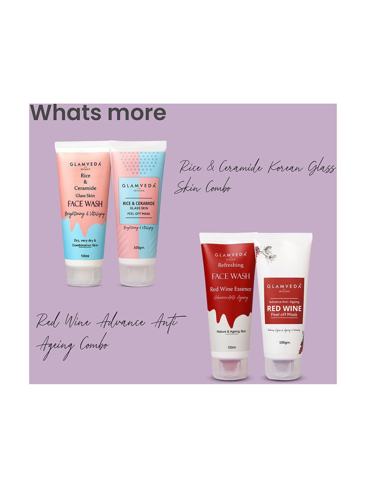 Glamveda Glycolic & Salicylic Acid Anti Acne Face Wash and Facial Kit Combo