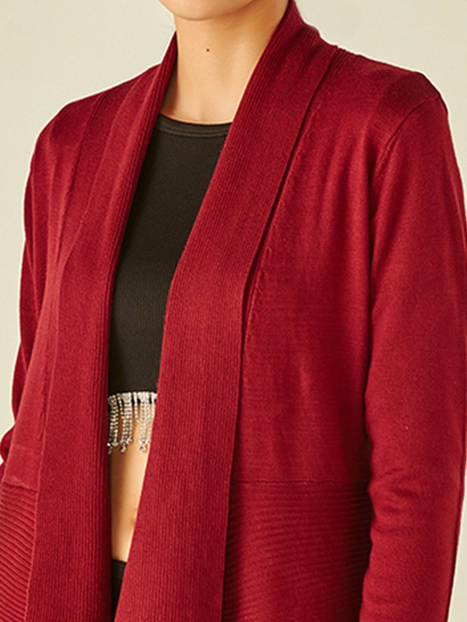 Cover Story Maroon Shrug