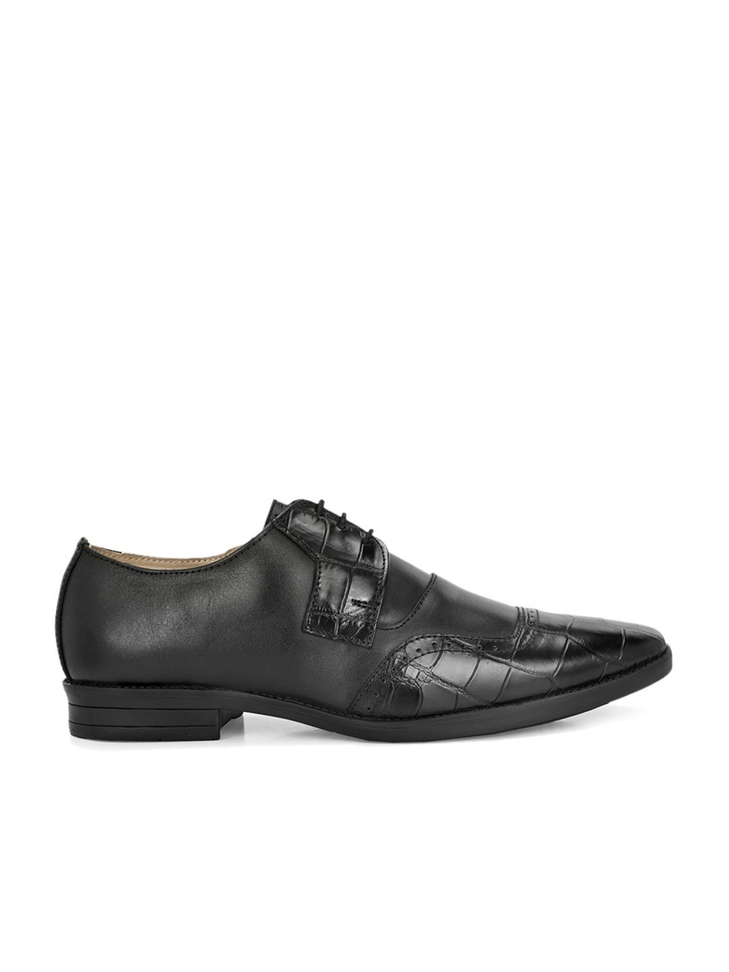 Clog London Men's Black Derby Shoes