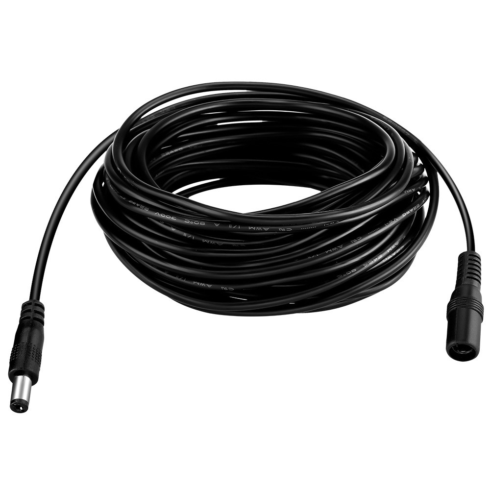DC 12V Power Supply Adapter Extension cable 10M 33FT 5.5mm x 2.1mm Cord for CCTV IP PTZ  Security Surveillance Camera Standalone DVR,Black