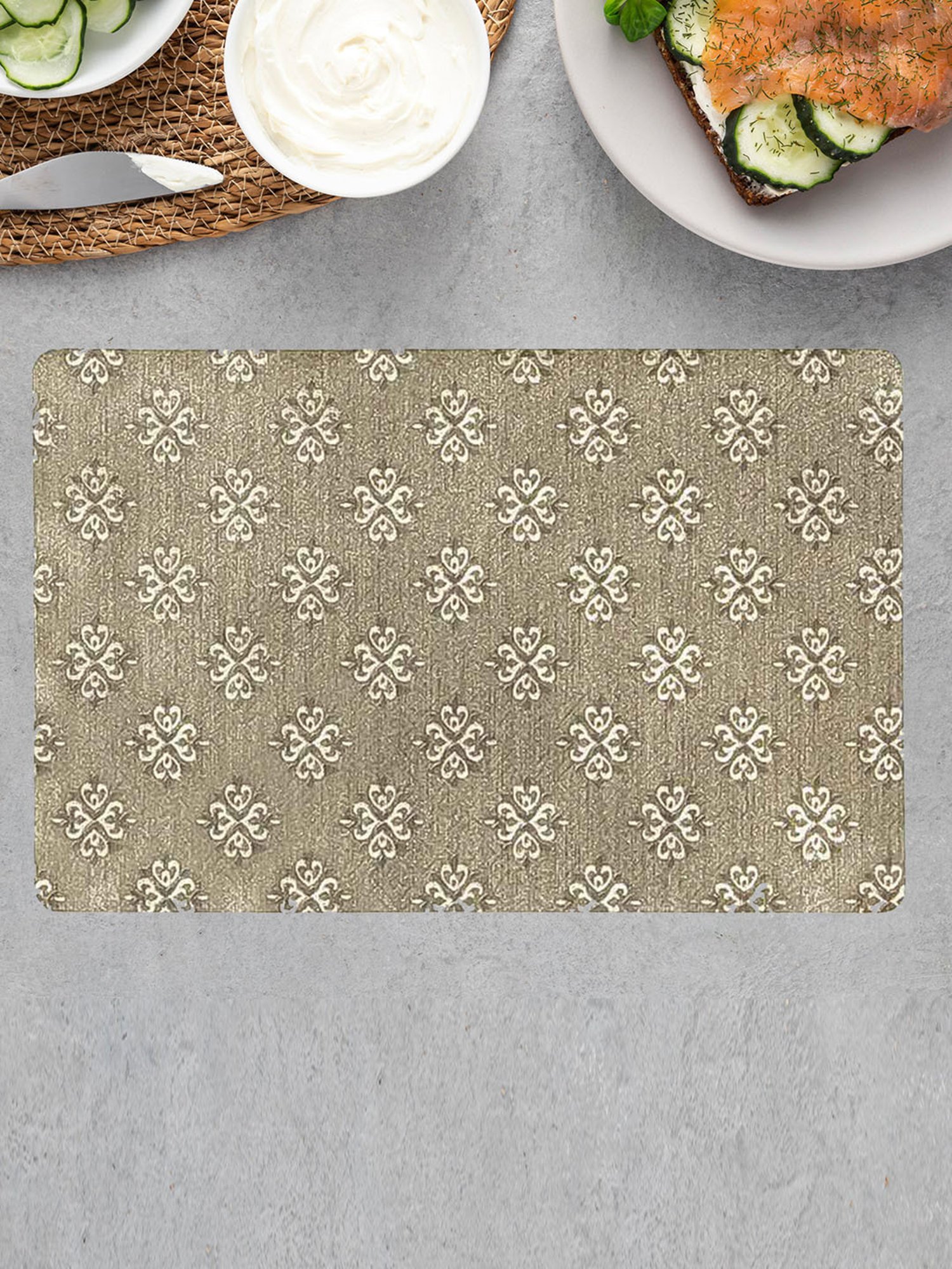 Freelance Light Brown Vinyl Set of 6 Placemats