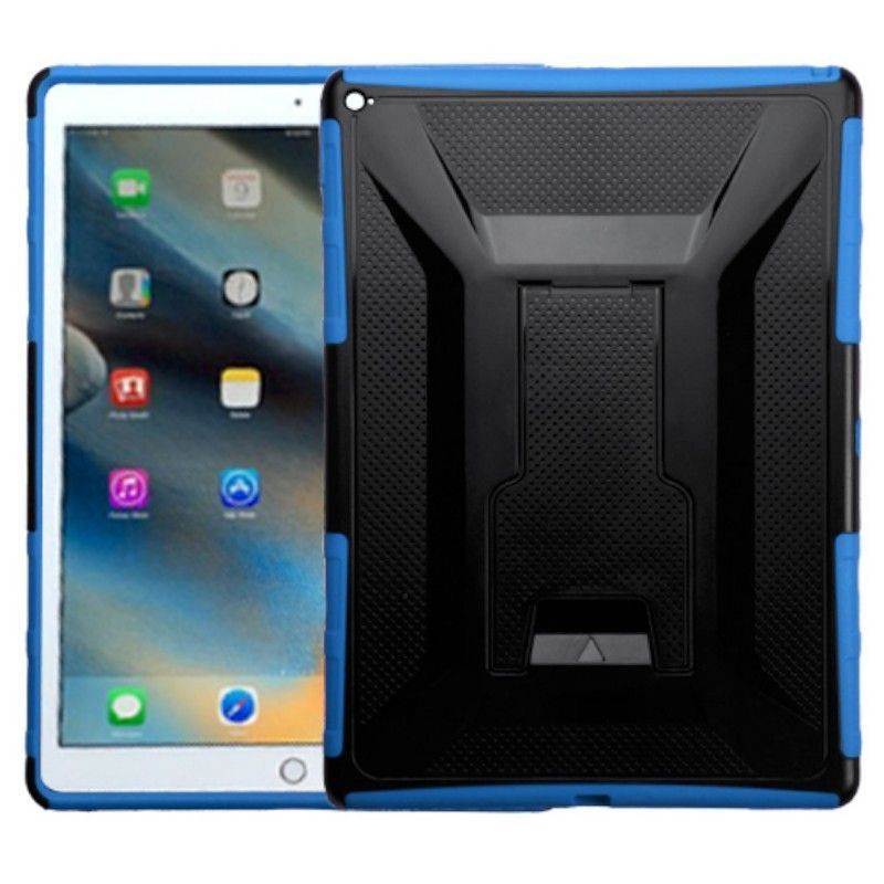 ASMYNA For Apple iPad Pro 12.9" Black Blue Hard Silicone Hybrid Plastic Case