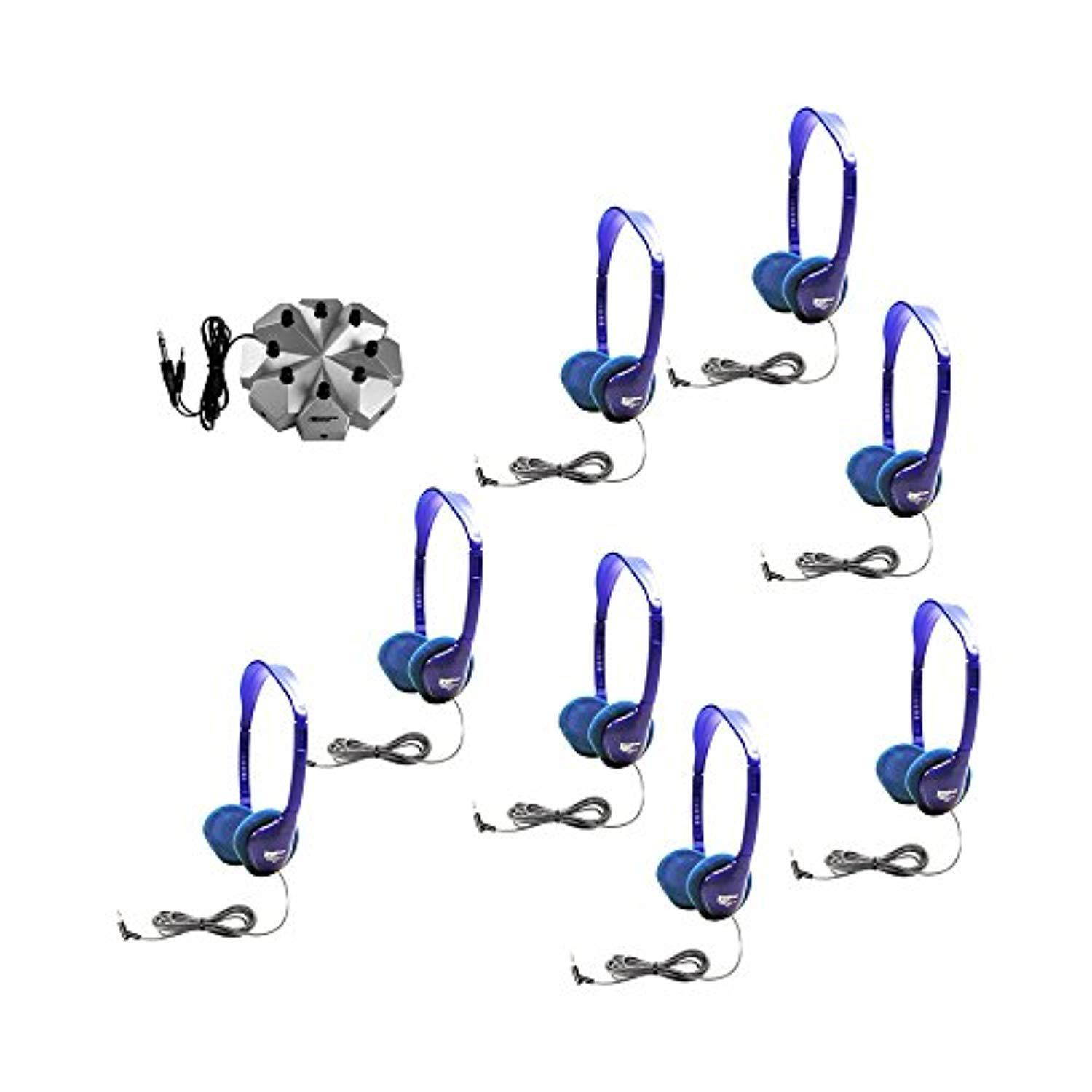 HamiltonBuhl Kids Listening Center with 8 Personal Headphones and Jackbox