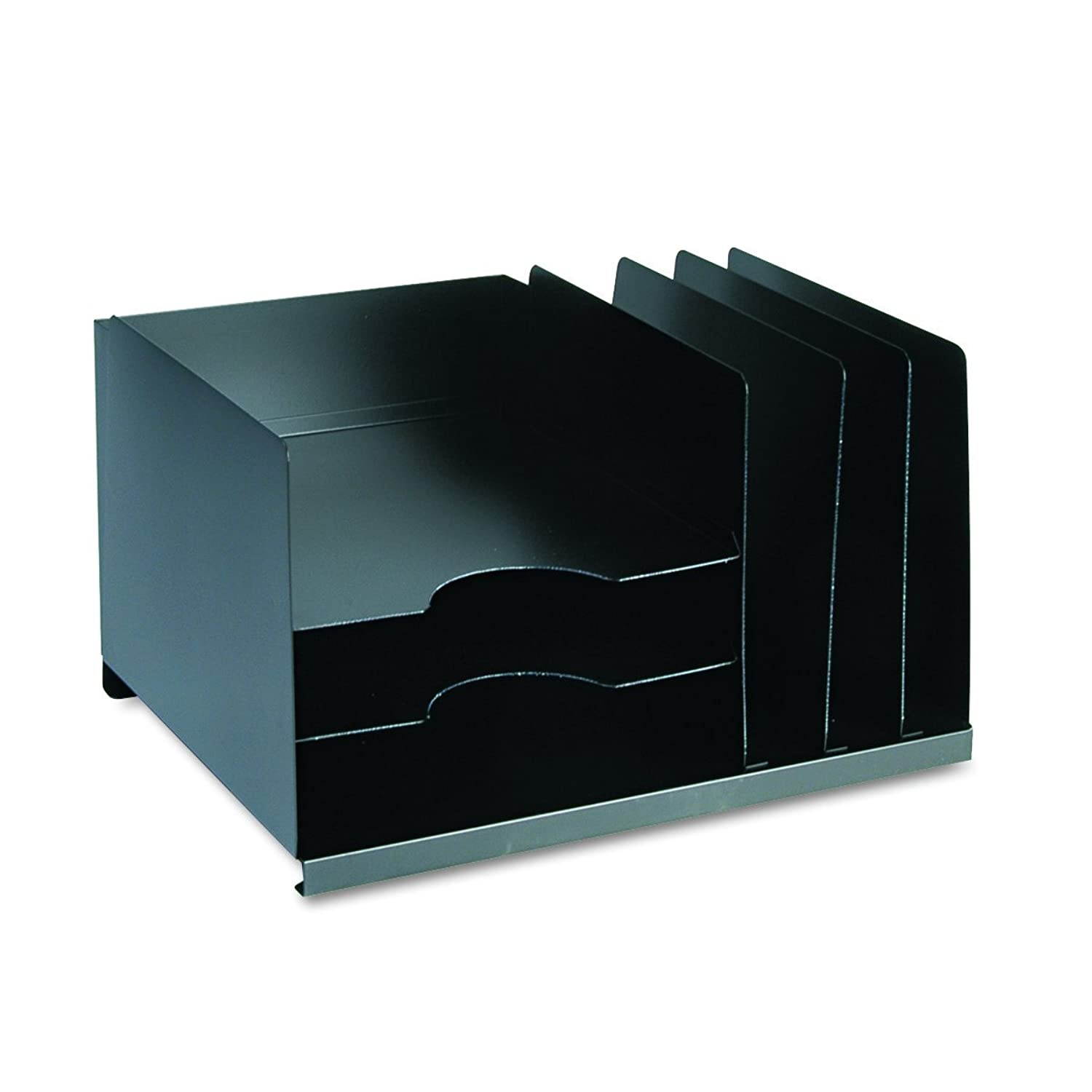 STEELMASTER Vertical and Horizontal Reverse Combination Organizer, 15 x 8.13 x 11 Inches, Black (264R3HVBK)