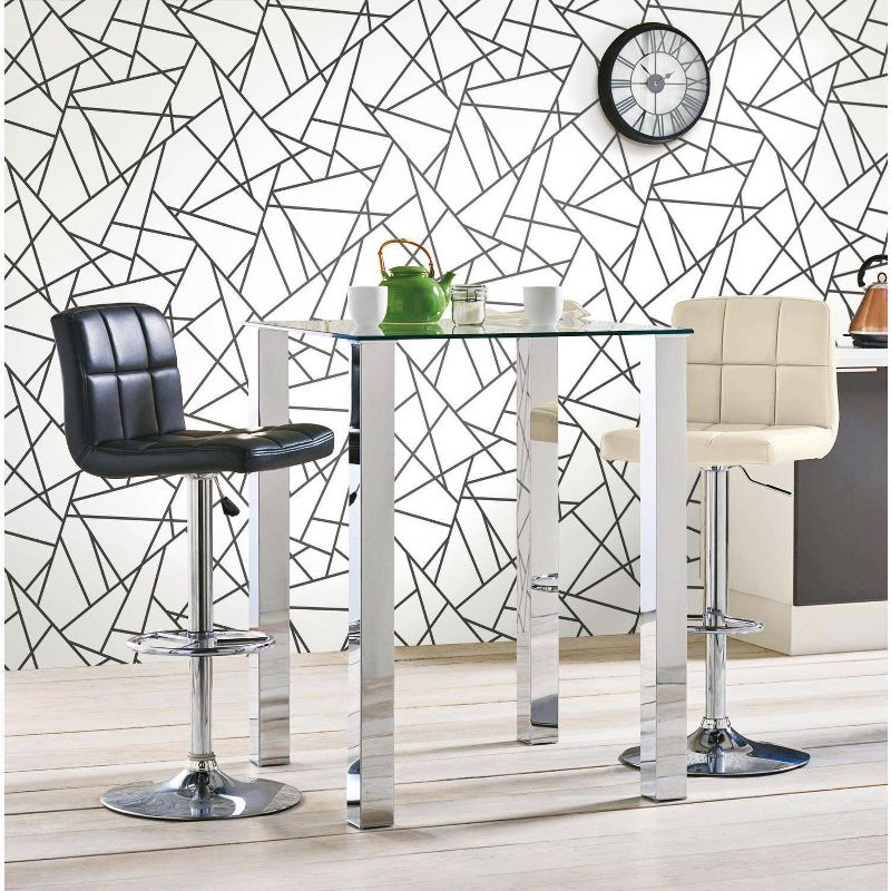 Tempaper Kids' Galaxy Self-Adhesive Removable Borders Wallpaper Out Of This World Black