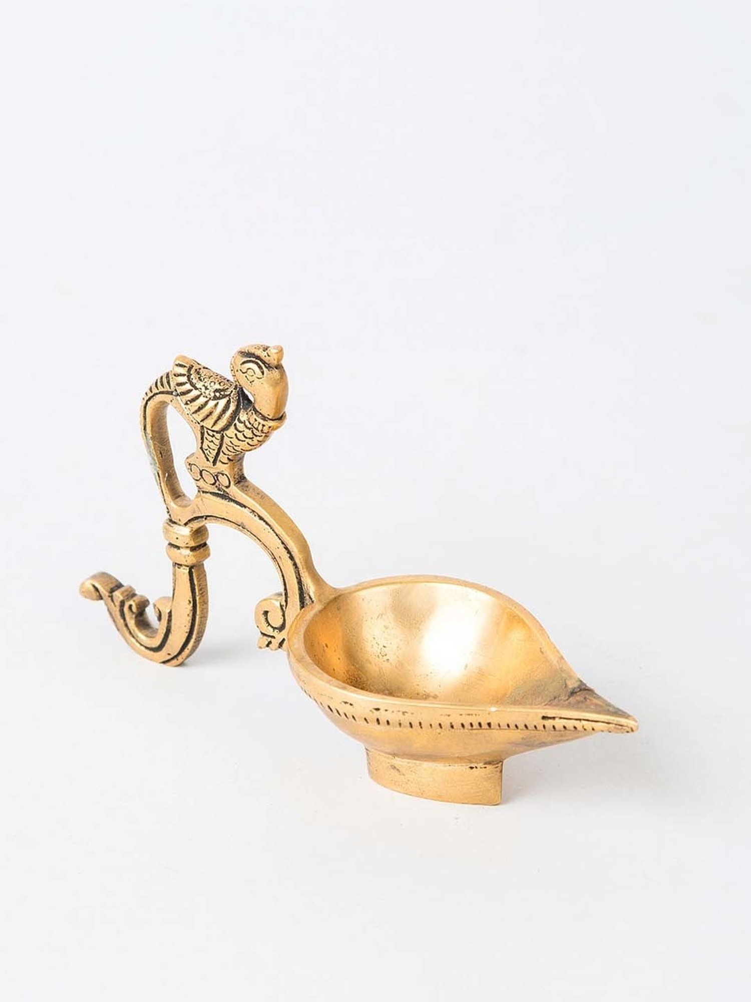 Fabindia Mehnoor Gold Metal Oil Lamp