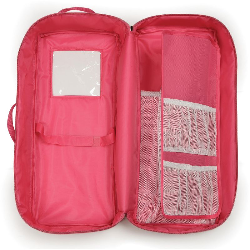 Badger Basket Doll Travel Case with Bed & Bedding