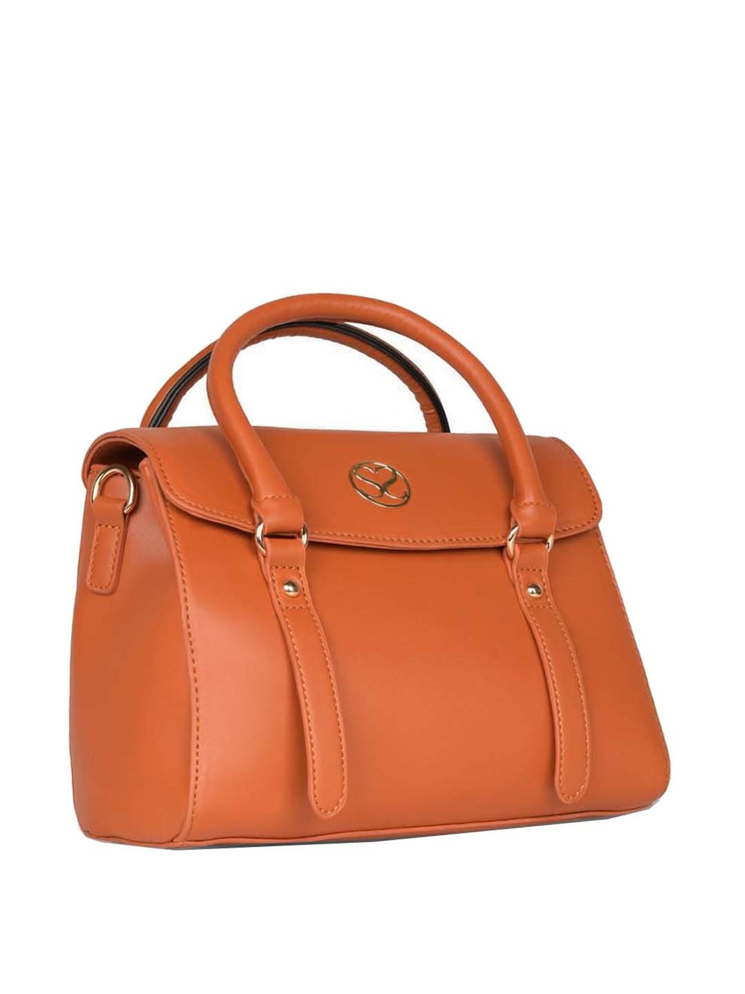 Sugarush Roxane Tan Solid Medium Handbag