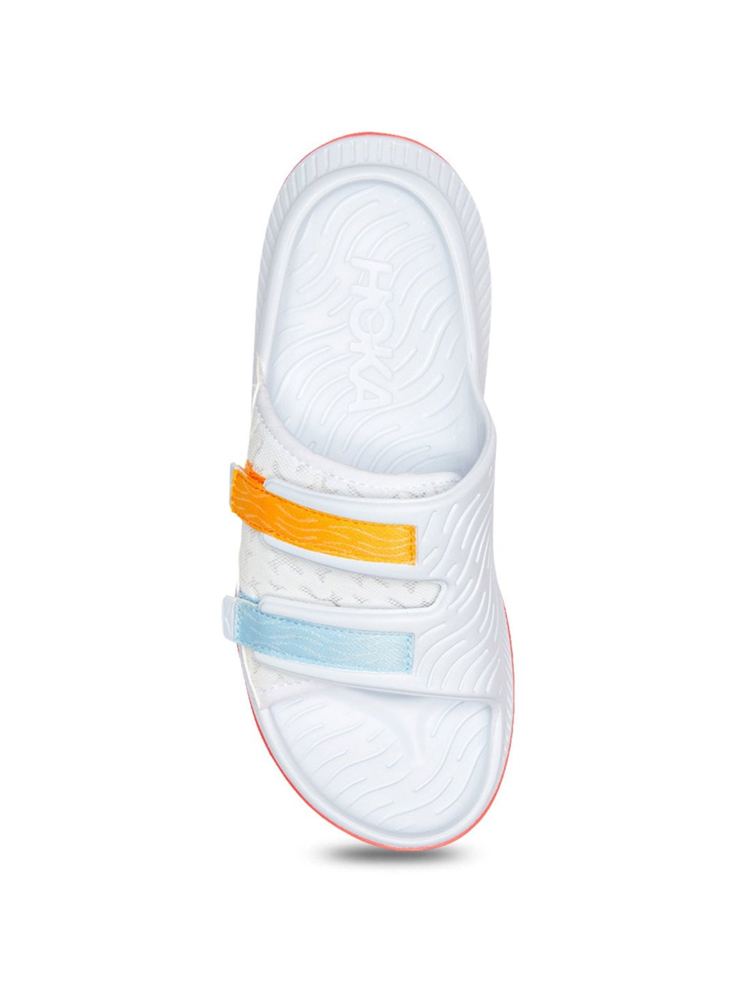 Hoka Men's ORA Luxe Snow White Slides