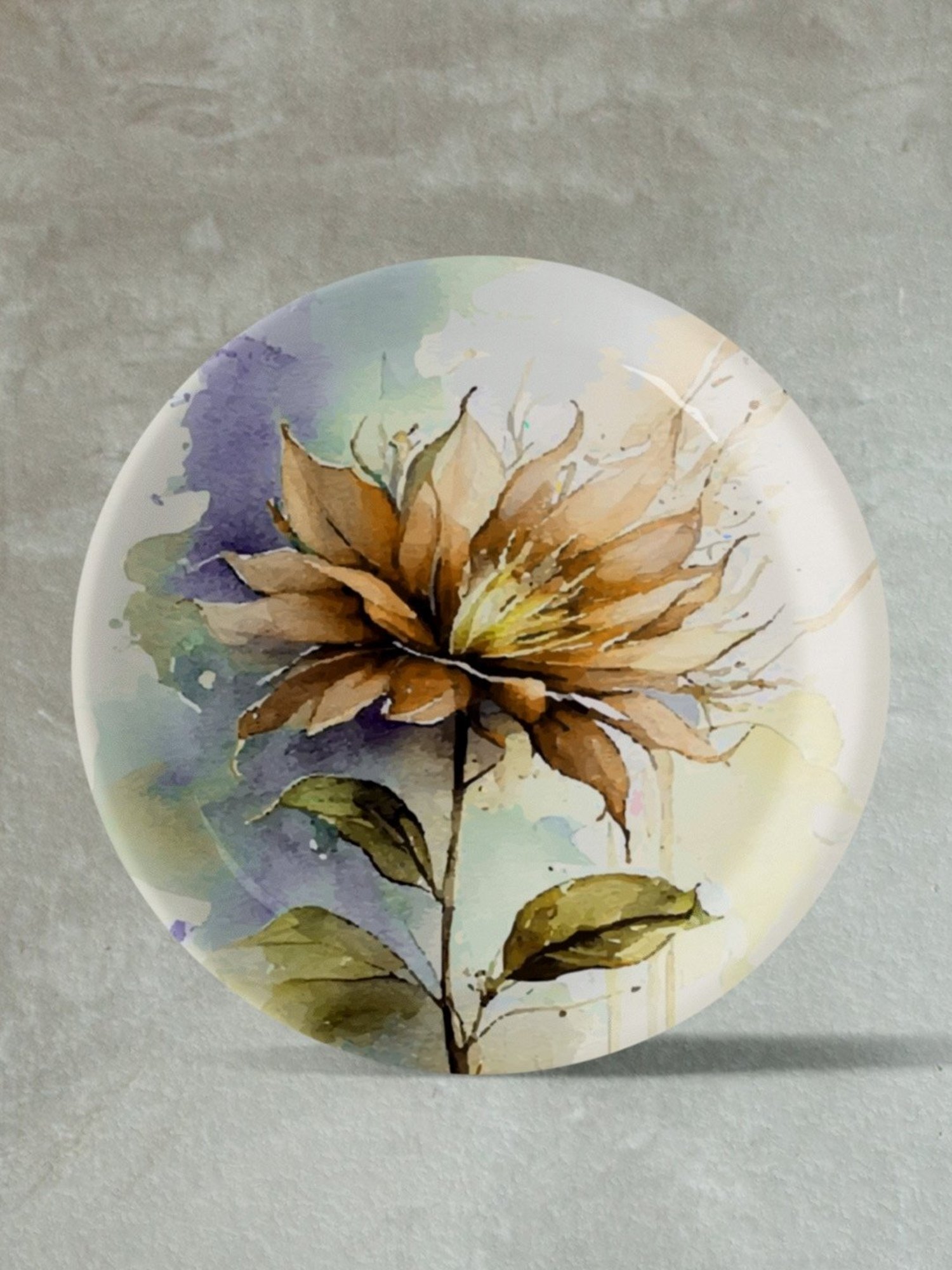 Nestroots English Floral Multicolor Porcelain Wall Plate