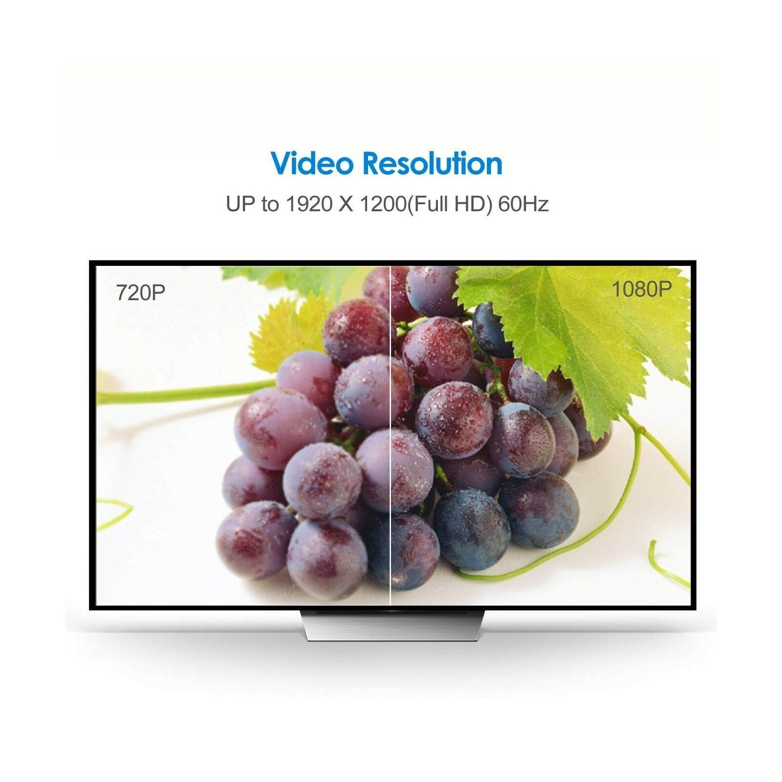 Rankie DisplayPort (DP) to VGA Adapter, Gold Plated Converter, Black