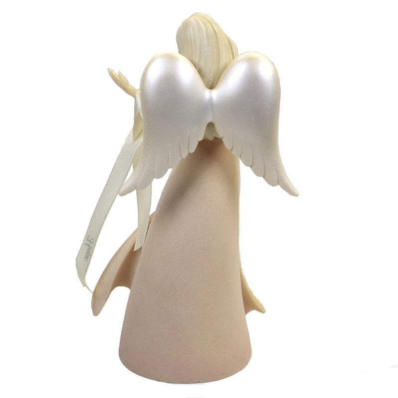 Foundations 7.5" Breast Cancer Angel Strength Dignity Laughter  -  Decorative Figurines
