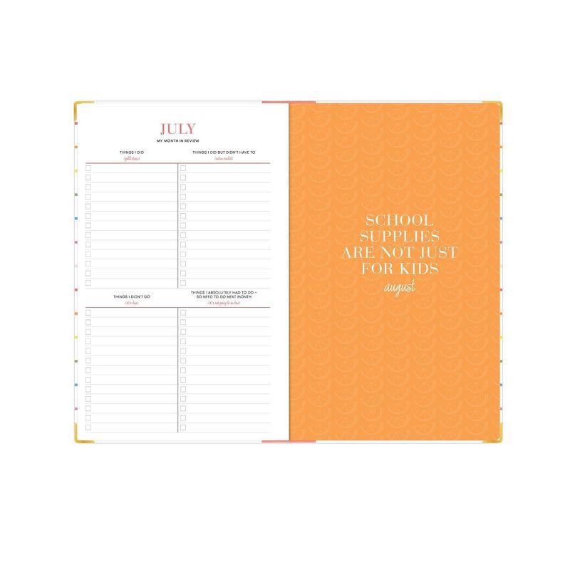 2021-22 Academic Planner 5" x 8" Hard Cover Weekly/Monthly Bookbound Skinny Mini - The Home Edit