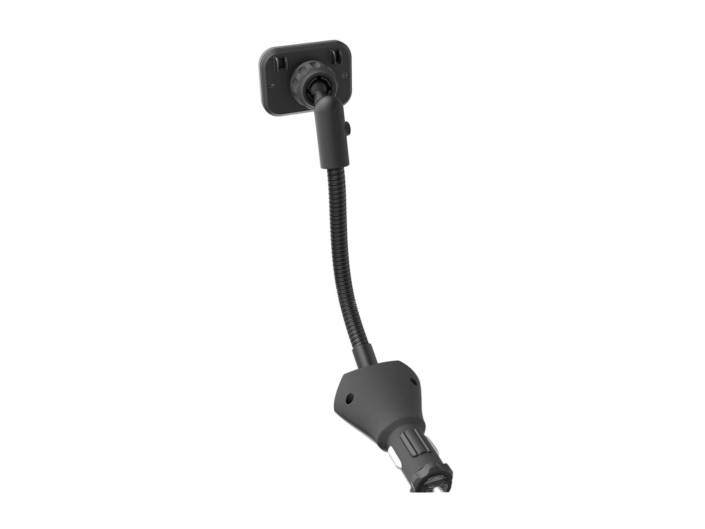ProHT Black 12V DC Magnetic Phone Mount with USB Charger 05373