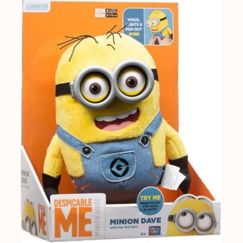 Thinkway Toys Despicable Me 2 Minion Dave Talking Interactive Plush