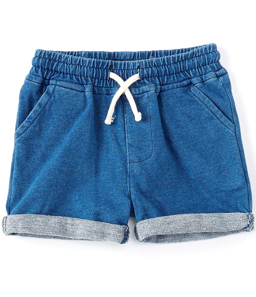 First Wave Baby Boys 12-24 Months French Terry Roll Hem Shorts