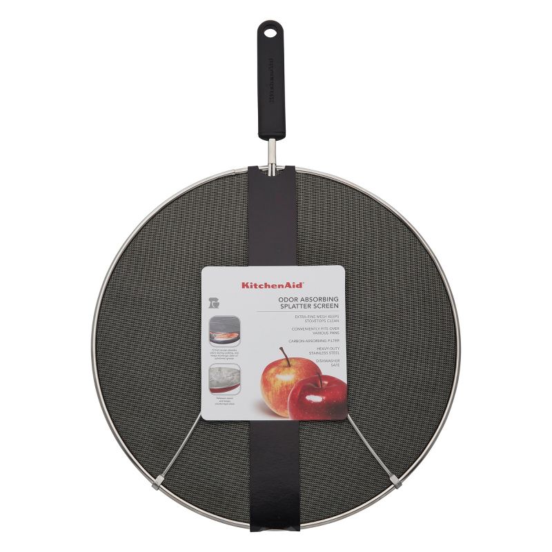 KitchenAid Splatter Screen Odor Absorbing  Black
