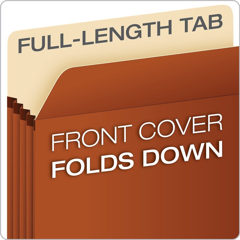 Smead Pressboard Folders with Two Pocket Dividers Legal Six-Section Red 10/Box 19079