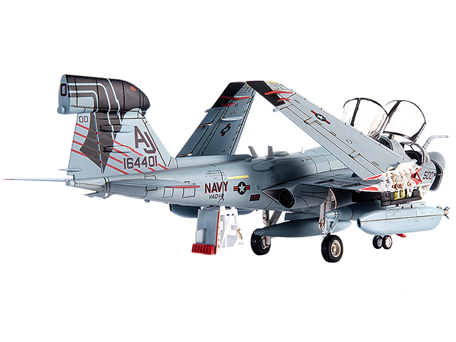 Grumman F-14B Tomcat Fighter Aircraft "VF-103 Jolly Rogers USS George Washington" (2000) United States Navy "Air Power Series" 1/72 Diecast Model by Hobby Master