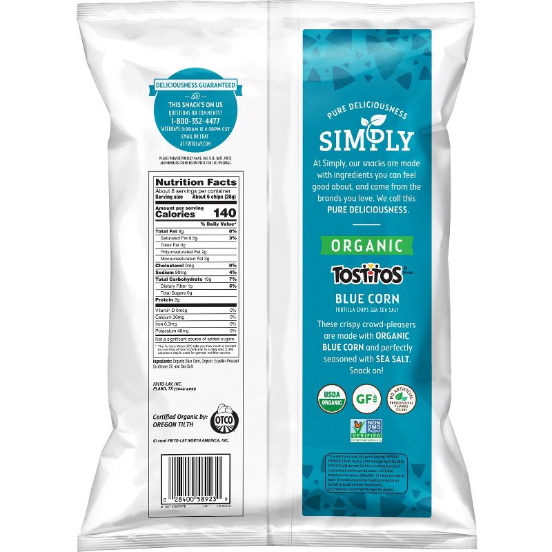 Simply Tostitos Blue Corn Tortilla Chips - 9oz