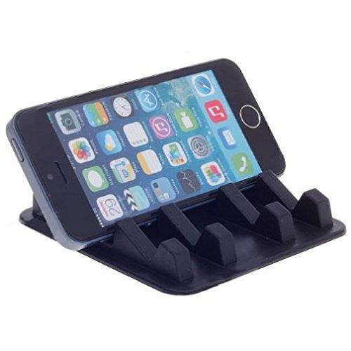 Car Non-Slip Dash-board Holder Stand Mount Vehicle Desktop Phone Dock Black for Consumer Cellular Alcatel Pop 3 - Consumer Cellular iPhone 5S - Consumer Cellular iPhone 6S