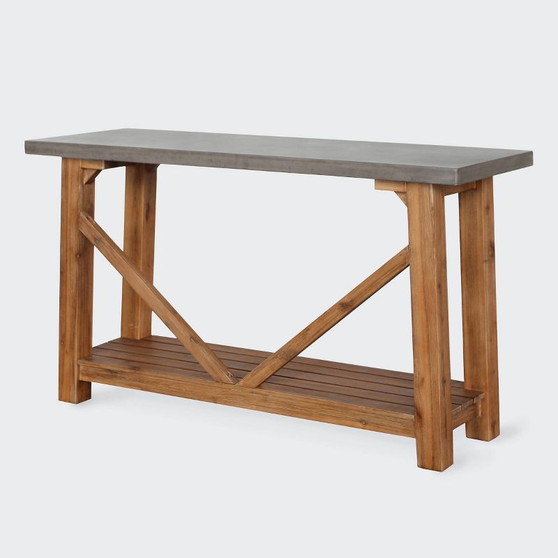 Abbington Teak Patio Console Table - Cambridge Casual