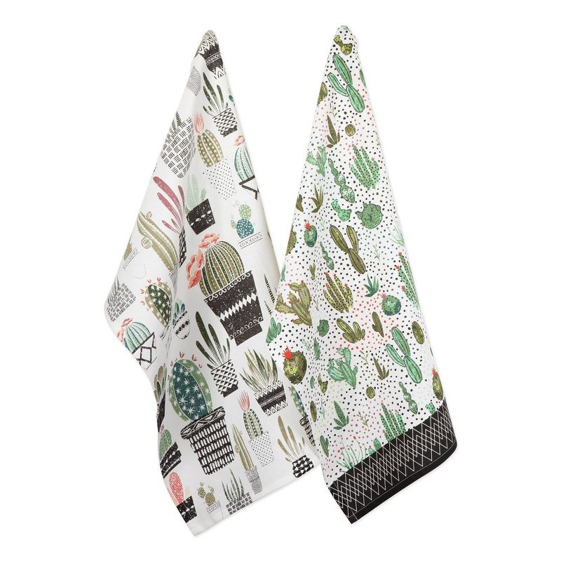 2pk Cotton Urban Oasis Dishtowel Set - Design Imports