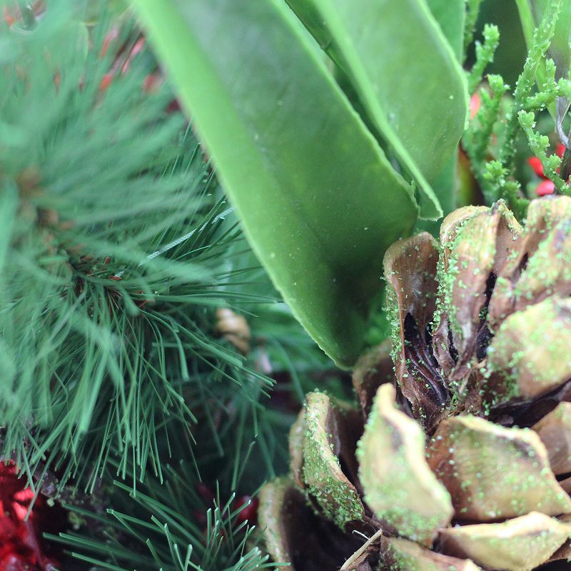 32" x 24" Artificial Palm Plant in Basket Stand - LCG Florals