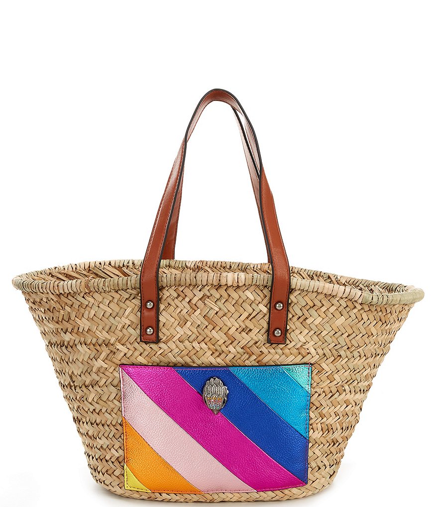 Kurt Geiger London Kensington Llama Straw Basket Bag