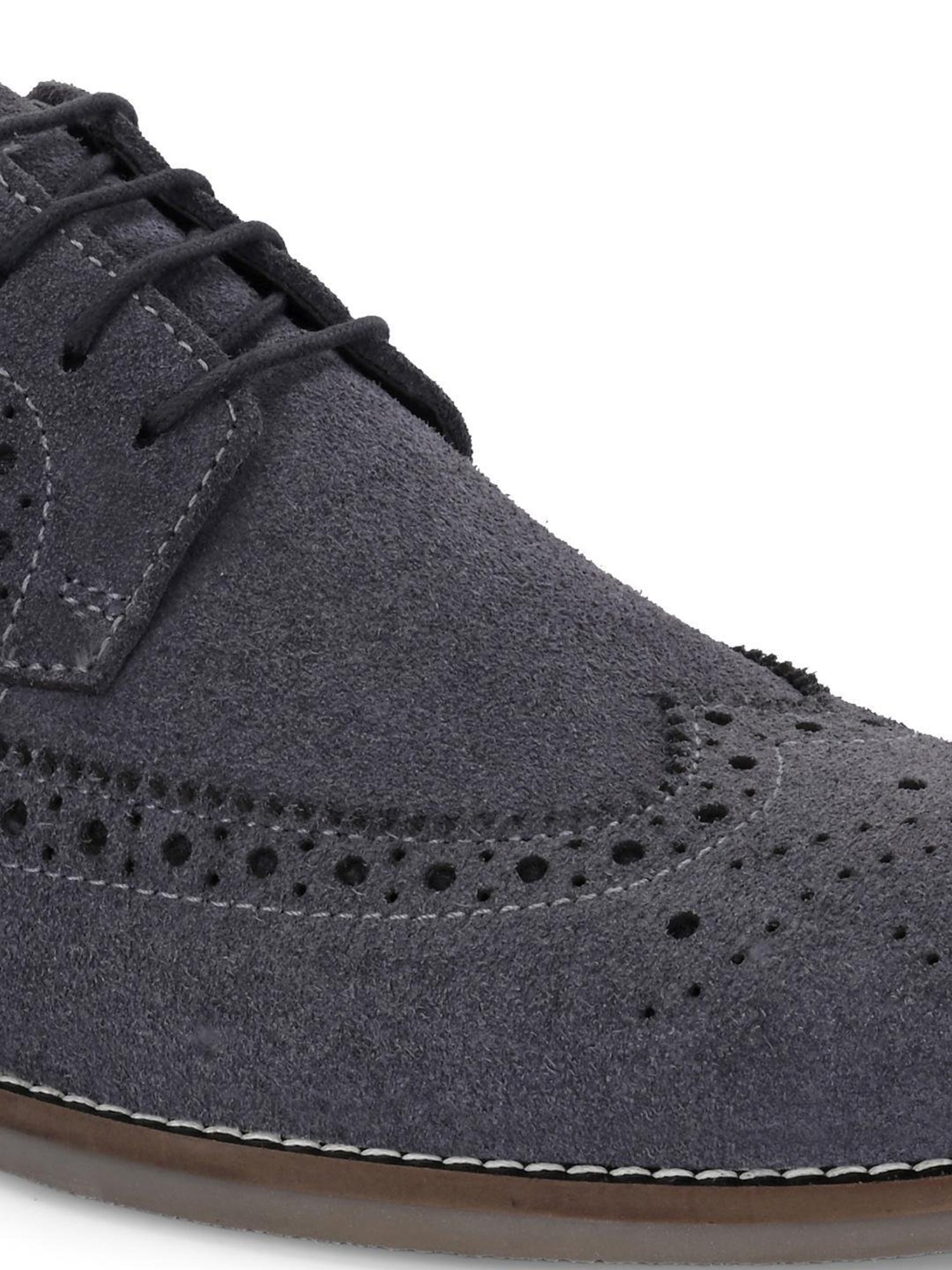 Hoversole Men's Charles Grey Brogue Shoes