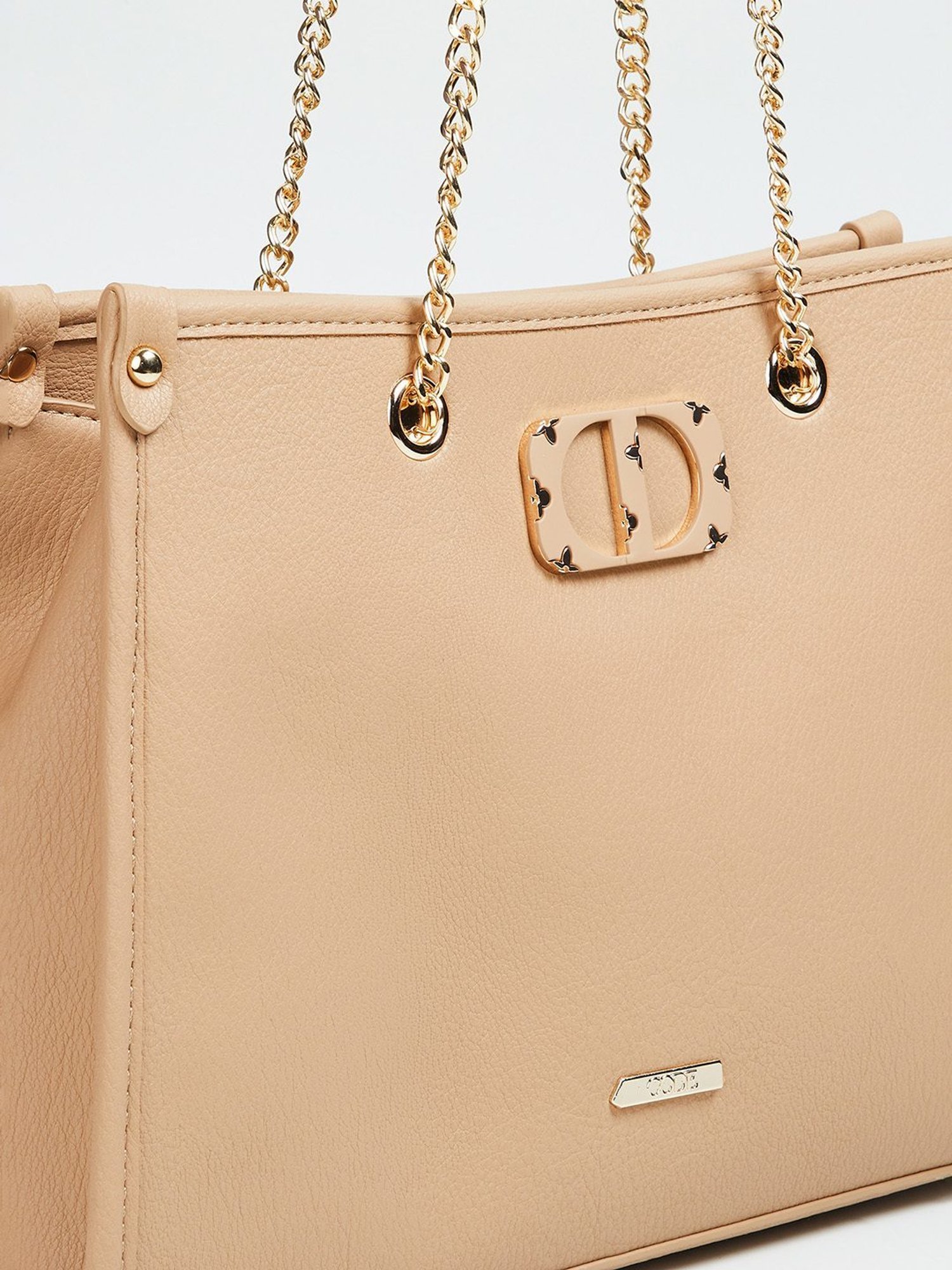 Code by Lifestyle Beige Shoulder Bag