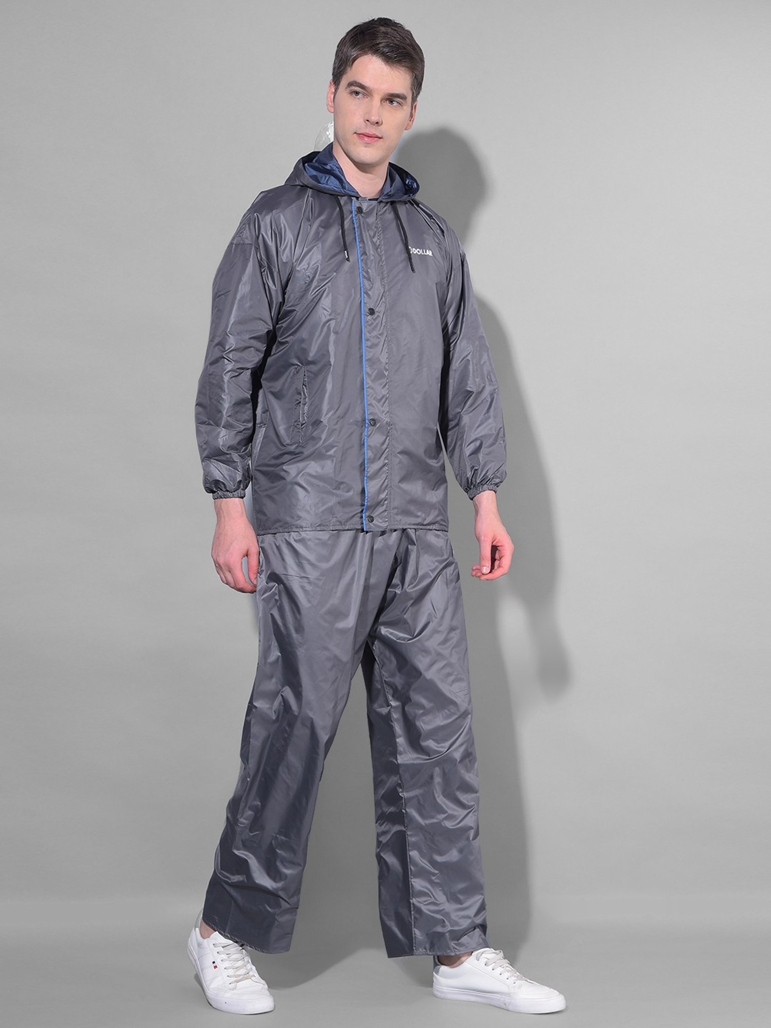 Wildcraft Red & Maroon Regular Fit Colour Block Rainwear Jacket