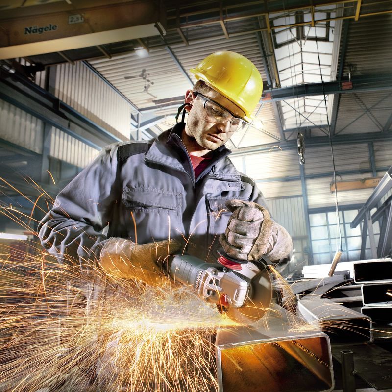 Metabo WEP17-150 Quick 14.5 Amp 6 in. Angle Grinder with TC Electronics and Non-Locking Paddle Switch