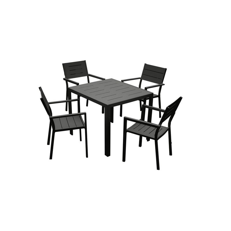 Sorrento 5pc Dining Set - Black - Infinity