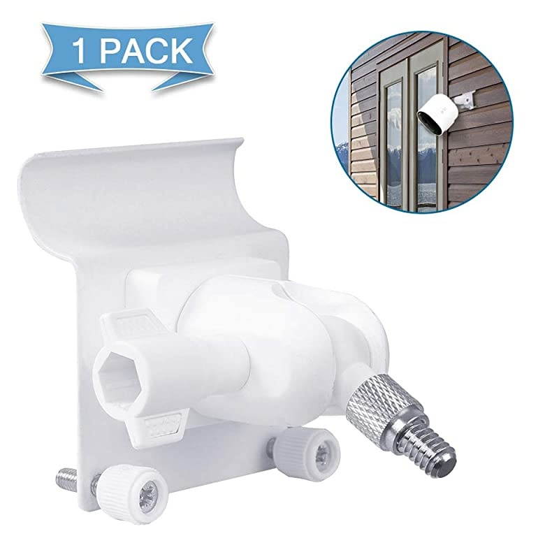 Upgraded Version  Vinyl Siding Clips for Arlo ZUMIMALL Ring Eufy Security Camera Hanger Hooks for Mounting Security Camera Weatherproof Stainless Steel Material 1 Pack White