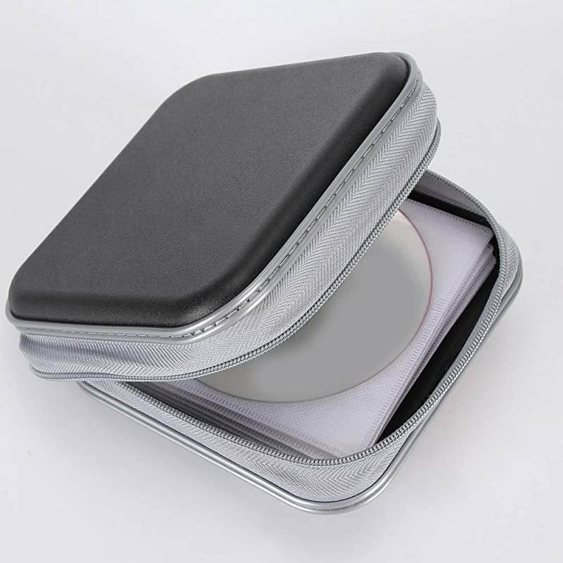 CD Case 40 Capacity CD DVD Heavy Duty Wallet Storage Organizer Holder VCD Binder Bag Album Booklet BBlue